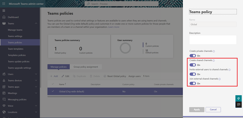 Overview of Shared Channels in MS Teams